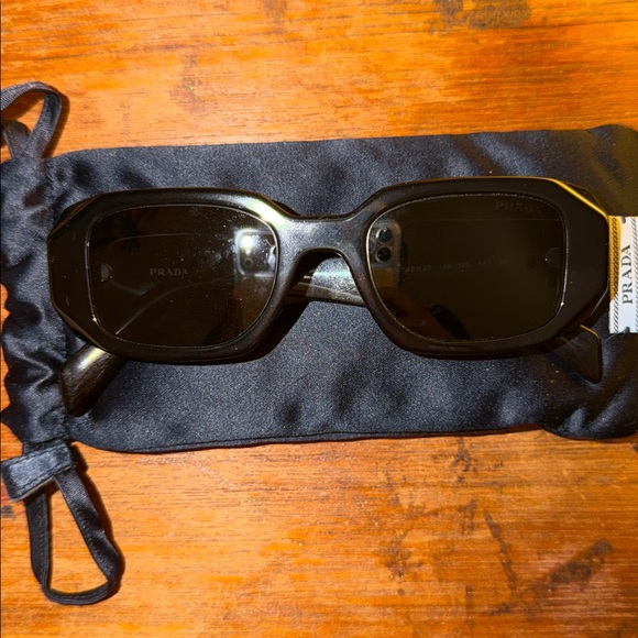 Prada Accessories - Prada PR 17WS Black Sunglasses
